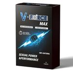 V-Force MAX 10 Pills for Men Extra Strong - Boosted Enhanced Strength & Firmness - Stronger & Harder Performance for Prolonged Results Food Supplement Tablets UK