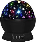 HONGID Night Light for Kids,Kids Night Lights,Star Night Light Projector,Star Projector 360 Degree Rotation - 4 LED Bulbs 16 Light Color Changing with USB Cable,Lamp Ceiling Lights for Kids Bedroom