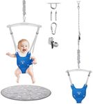 Baby Jumper with a Ceiling Hook for Infant & Toddlers, Baby Door Jumper with Adjustable Chain, Protable Kids Bouncers for Indoor/Outdoor, Baby Doorway Jumper with Soft Rug