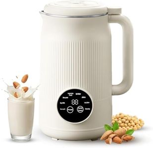 8-IN-1 Nut Milk Maker, 1200ML Soy milk Machine Maker Homemade Almond Oat Coconut Plant Based and Dairy Free Beverages, Countertop Blender With Delay Start/Keep Warm/Boil Water/Self-Cleaning