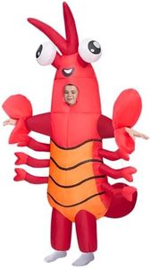 Spooktacular Creations Kids Halloween Inflatable Costumes, Lobster Blow-up Halloween Costumes, Full Body Inflatable Suit for Halloween Cosplay Parties