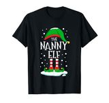 The Nanny Elf Christmas Family Matching Xmas Grandma Funny T-Shirt