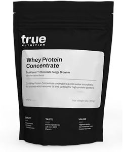 True Nutrition - Whey Protein Concentrate - 100% Whey Protein Powder - Fast Acting Low Carb Protein Powder with Essential Amino Acids - High in Leucine - Chocolate Fudge Brownie - 1lb.