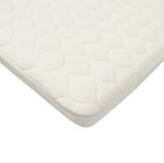 American Baby Company Natural Waterproof Quilted Bassinet Size Fitted Mattress Cover made with Organic Cotton