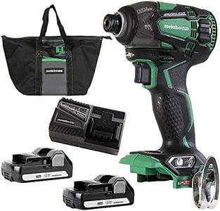 Metabo HPT 18V MultiVolt Cordless Triple Hammer Impact Driver Kit | 1/4" Hex Chuck | WH18DBDL2C