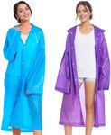 2 Pack Reusable Raincoats for Adult