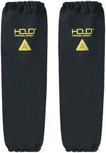 HANDLANDY Flame Resistant Welding Sleeves for Men and Women, One Size Heat & Flame Resistant Arm Protection Welding Accessories (Black)