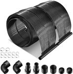 FANTASK Solar Pool Heater 600 x 75 cm, Solar Panel Pool Heater Made of UV-Resistant PE, Roll-up Solar Panels, Pool Heater for Pools up to 25800 L