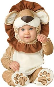 InCharacter Baby Boys Lovable Lion Infant and Toddler Costumes, Brown/Tan/Cream, 6-12 Months Small US, Brown, 6-12 Months (Small)
