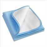 Bedecor Heavy Absorbency Reusable Incontinence Bed Pads for Kids, Adults, Elderly, Pets - Kylie Sheets for Bed, Couch, Sofa, Floor - 86x132cm, Blue New Invention, Anti-Slip