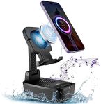 comiso Gifts for Men Women,Birthday Gifts,IPX7 Waterproof Cell Phone Stand with Bluetooth Speaker,Anti-Slip Design Shower Phone Speaker with HD Stereo Sound, Compatible for Any Smartphone/Tablet