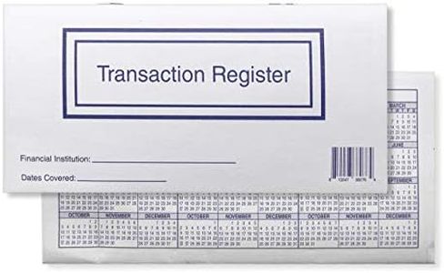 Checkbook Registers for Personal Checkbook, Transactions Ledgers, Pack of 10, 2024-2025-2026