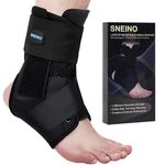 SNEINO Ankle Brace for Sprained Ankle, Adjustable Lace Up Ankle Brace for Women & Men, Ankle Stabilizer for Injury Recovery, Sprain, Joint Pain, Ankle Support for Volleyball, Running, Sports. Small