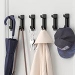 6-Pack Stick on Hooks for Hanging, 