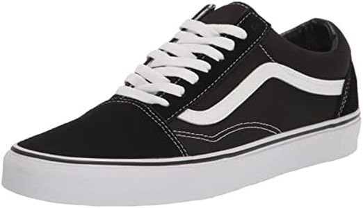 Vans Unisex Old Skool Black/White Skate Shoe 5.5 Men US / 7 Women US