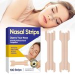 Nasal Strips, Nose Breathing Strips, Extra Strength Nasal Strips Help Stop Snoring, Effective Snoring Solution Anti Snoring for Men and Women 100 Pcs