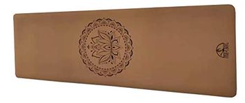 Maraal TARU-Dedication Organic Cork & Tree Rubber Yoga & Fitness Mat 5MM Thick, Durable & Easy to Carry, Non Slip, Eco-Friendly, Anti Microbial.