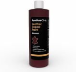 Furniture Clinic Leather Repair Paint | 2-in-1 Seal and Color | Use on Scratches, Tears, and Holes in Car Seats, Furniture | Quick and Easy Leather Repair Kit for Furniture (Maroon, 500ml / 17oz)