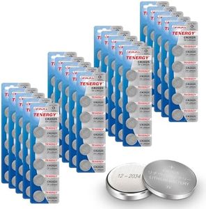 Tenergy CR2025 3V Lithium Button Coin Cell Batteries, Ideal for Key Fob Battery cr2025, Watches, Calculators, Thermometers, Glucometers, and More, 100 Pack