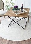 The Knitted Co. 100% Jute Area Rug 