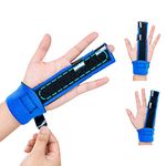 Fingers Splint,Adjustable Finger & Metacarpal Brace, 2 Aluminum Plate Support,Trigger Finger Splint, Finger Correction Immobilizer, Finger Fracture, Arthritis, Mallet Finger, Sprain (2-Fingers)