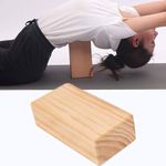 The Yogis™ Wooden Yoga Block, Eco-Friendly Pure Wood Yoga Block Brick, Provides Stability, Balance and Flexibility, for Yoga, Workout, Fitness & Gym Large Size - 9×5×3Inch PC -1