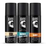 Beardo Don Most Wanted, Mariner Captain Jack & Bandit Perfume Body Spray (Set of 3) Long Lasting Deo For Men | Day Body Spray Deodorant | Fresh, Aqua Notes | Gift For Brother | Gift For Friends