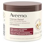 Aveeno Body Cream, Intense Relief and Moisture Repair for Dry and Itchy Skin, Unscented Moisturizer, 306 mL