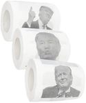 Fairly Odd Novelties Donald Trump Novelty Political Humor Funny Toilet Paper Gag Gift, Set of 3 Rolls.