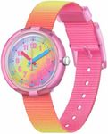 Flik Flak Unisex Kids Casual Pink Bio-sourced Quartz Watch SHADES of RAIMBOW