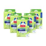 Duck Fresh Discs Toilet Cleaner Starter Kit, Fights Stains That Harbour Germs, Prevents Limescale Build Up, Lime Fragrance, Pack of 5 Starter Kits (Each Kit contains 1 x Holder + 1 x Refill Tube)