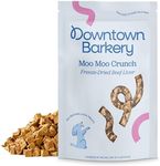 Downtown Barkery Freeze Dried Dog Treats - Single Ingredient, Low Calorie Dog Treats Rich in Vitamins and Minerals - All Natural Dog Treats - Freeze Dried Beef Liver Dog Treats, 4 Oz