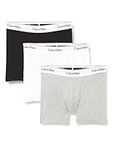 Calvin Klein Men's Boxer Brief 3Pk 000NB2381A, Multicolour (Black/White/Grey Heather), L (Pack of 3)