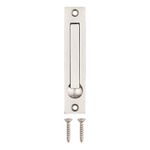 Dontay Pocket Door Edge Pull, Professional Stainless Steel 304, 4" Hidden Door Handle, Flush Mount Pocket Door Hardware for Pocket Sliding Door, Spring Loaded (1, Satin Nickel)