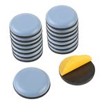 LICQIC Furniture Sliders for Carpet, 16 Pcs PTFE Teflon Appliance Sliders, Self-Adhesive Furniture Glides for Heavy Items (Round, 20 x 20 mm)