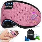 Sleep Headphones, Breathable Bluetooth 5.2 Headband Sleeping Headphones, Wireless Eye Mask Sleep Earbuds for Side Sleeper Women Office AirTravel Cool Tech Gadgets Unique Gifts Women's Day Gift