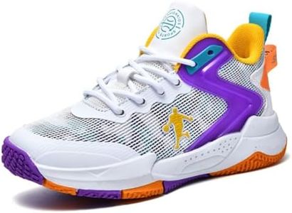 CZHIHANEG Chaussures de Basket-Ball des Enfants Chaussures de Basket-Ball des Garçons Chaussures de Basket-Ball des Filles Chaussures de Sport des Enfants Chaussures de Course Athlétique