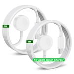 2 Pack for Apple Watch Charger Cable USB C Magnetic iWatch Charger Fast Charging Cord 1M for Apple Watch Series Ultra 2/Ultra/SE/9/8/7/6/SE2/5/4/3/2/1-White