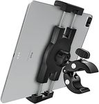 woleyi Spinning Bike Tablet Mount Holder, Indoor Stationary Exercise Bikes Tablet Clamp, Gym Treadmill Elliptical Tablet Stand for iPad Pro 9.7, 11, 12.9 / Air/Mini, All 4-13" Smartphone and Tablets