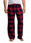 CYZ Mens Pajamas Pants Flannel PJ Pants For Men | 100% Cotton Super Soft Plaid Pyjama Homme Lounge Pants, F17015, XX-Large