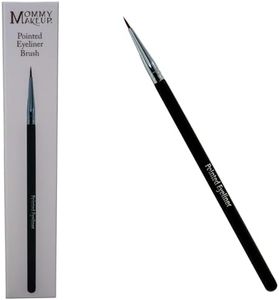 Pointed Eyeliner Brush - Fine Point Premium Synthetic Vegan Bristles, Easy to Control Precise Eyeliner Brush for Flawlessly Defined Look, Hand-Cut Gel Eyeliner Brush by Mommy Makeup