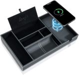SANZIE Leather Tray with Wireless C