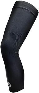 Vital Salveo Germanium Recovery Compression Sports Full Leg Sleeve Length Thigh Calf Long Knee Sleeve with UV protection Support Single Tight for Basketball Arthritis Men and Women (1 PC) (large)