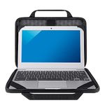 Belkin Air Protect Always-On Slim Laptop Case - Protective Carrying Case for 11in Laptops & Chromebooks, Durable & Lightweight Design w/Shoulder Strap, Ideal for Students & Professionals - Black