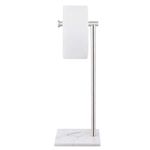 KES Free Standing Toilet Roll Holder Stand Bathroom Tissue Paper Holder with Marble Base Freestanding Heavy Duty SUS304 Stainless Steel Brushed Finish, BPH285S1-2