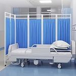 HDYZJQ Medical Privacy Screen On Wheels, Blue 6 Panels 300cm Width Professional Grade Partition Screen, Room Divider Screens For Nursing Home Medical Clinic Spa Lab