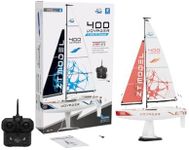 PLAYSTEM Voyager 400 RC Controlled Wind Powered Sailboat in Red -26" Tall