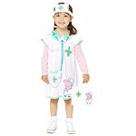 amscan 9910176 Child Girls Peppa Pig Nurse Fancy Dress Costume (Age 3-4 Years)