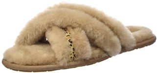 UGG Women's Scuffita Speckles Slipper, Chestnut, 7 UK