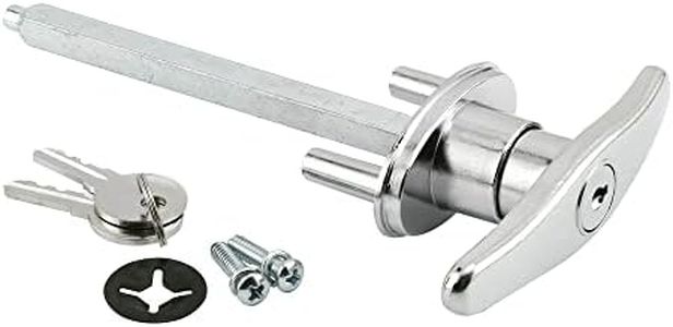 Prime-Line Products GD 52169 Keyed T-Handle, 5/16 in. x 4-5/8 in. Square Shaft, Diecast Construction, Chrome